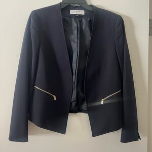 Elegant Black Blazer with Gold Accents